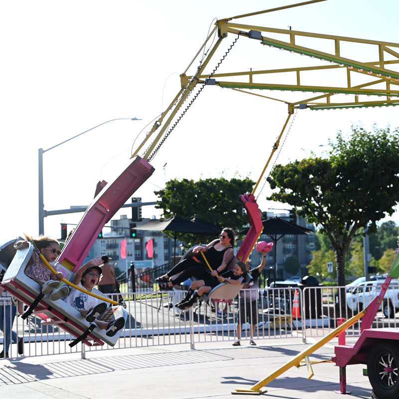 Swing ride at Bethany Village in Portland Oregon